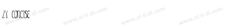 ZY Concise字体转换